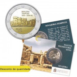 Malta 2018 2€ Mnajdra Coincard