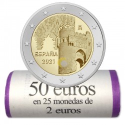 Spain 2021 2€ Toledo - ROLL 25 pcs