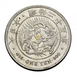 Japan 1892 1 Yen Mutsuhito (Year 25)