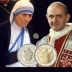 Vatican 2022 2€ Paul VI + Mother Teresa