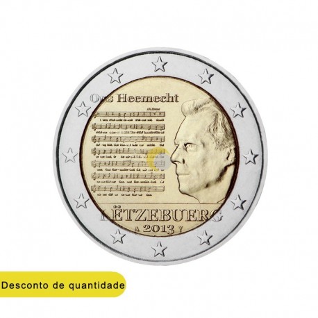 Luxemburgo 2013 2€ Hino Nacional