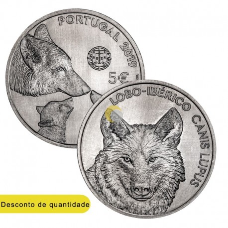 Portugal 2019 5€ Wolf
