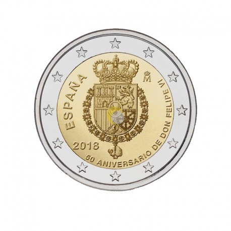 Espanha 2018 2€ 50 Anos Felipe VI
