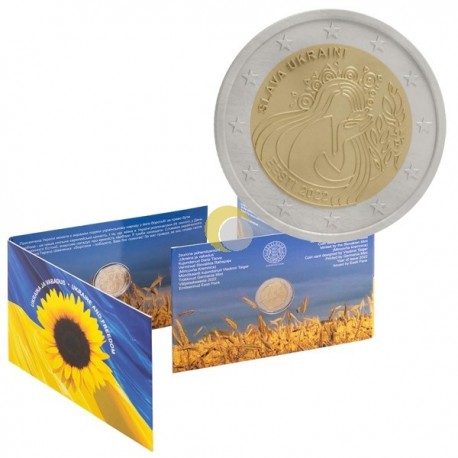 Estonia 2022 2€ Ukraine Coincard