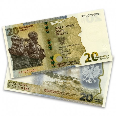 Pologne 2022 20 Zloty Protection des frontières