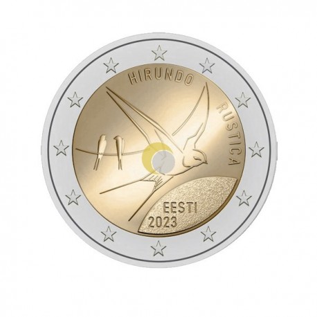 Estónia 2023 2€ Andorinha - Hirundo Rustica