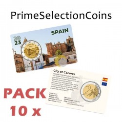Spain 2023 2€ 10 x COINCARD Cáceres