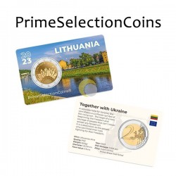 Lithuania 2023 2€ COINCARD Ukraine