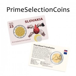Slovakia 2023 2€ COINCARD Blood Transfusion