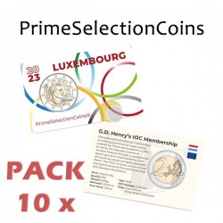 Luxembourg 2023 2€ 10 x COINCARD Grand‑Duc Henri