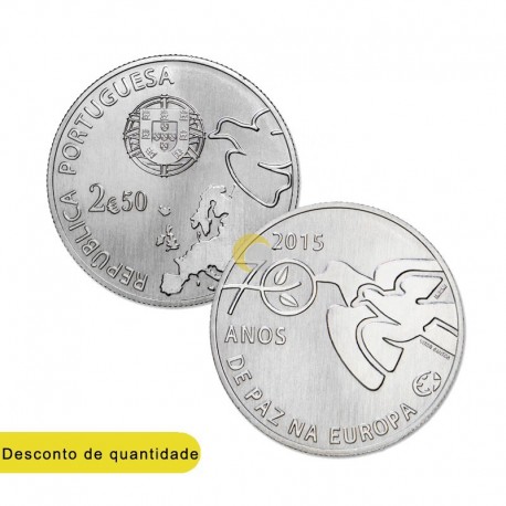 Portugal 2015 2,5€ 70 Anos de Paz na Europa