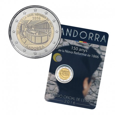 Andorra 2016 2€ 150 Anos da Nova Reforma de 1866