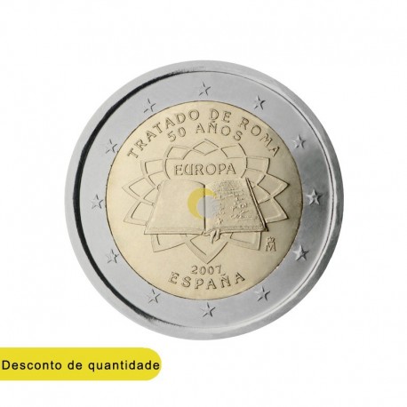 Espanha 2007 2€ Tratado de Roma